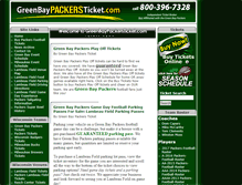 Tablet Screenshot of greenbaypackersticket.com